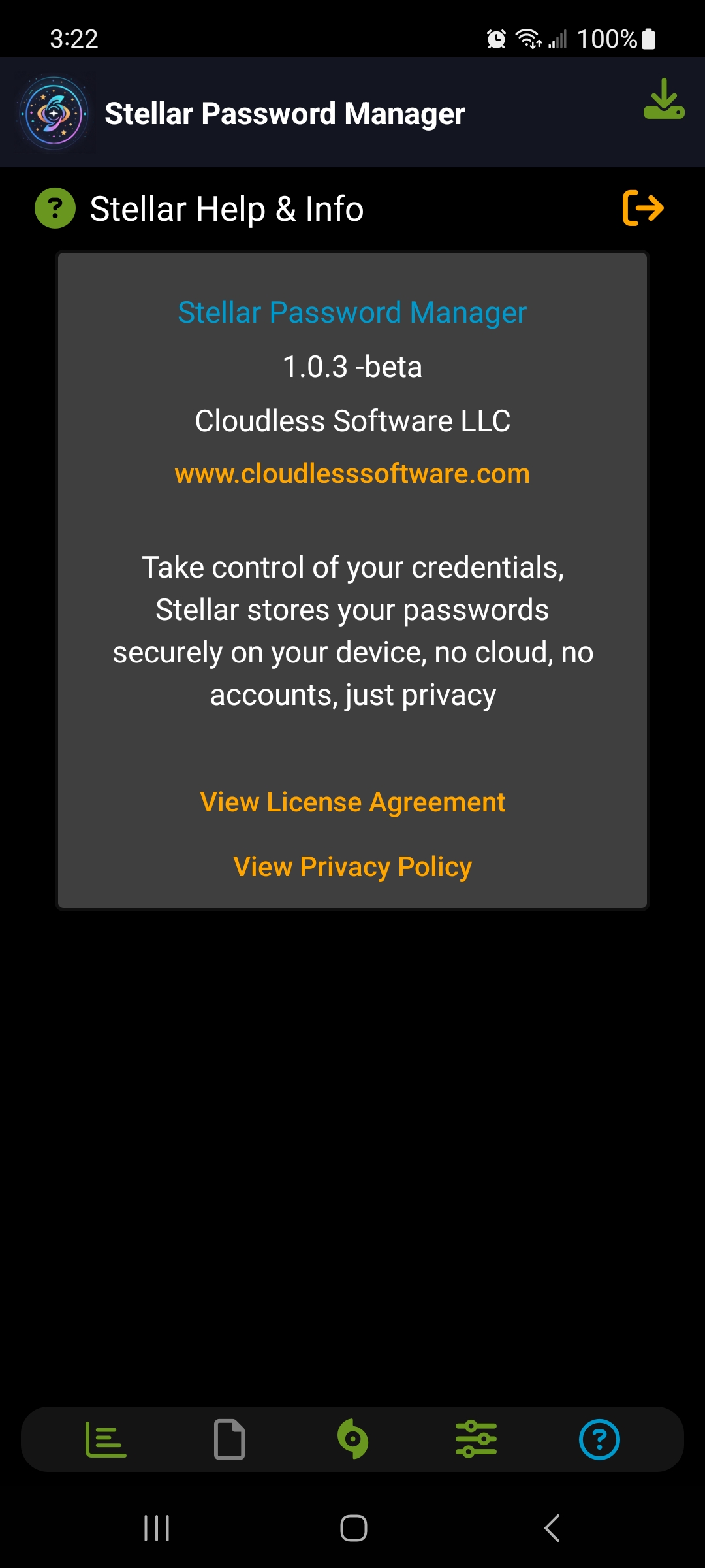 Stellar Password Manager